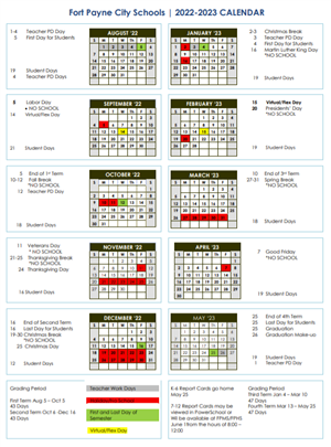 22-23 School Calendar